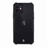 Tactical Quantum Stealth Dėklas skirta Apple iPhone 12 Skaidrus/Juodas