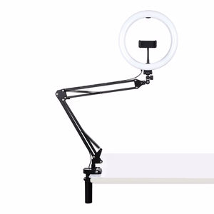 Stalinis laikiklis Puluz su 26 cm LED vlogingo žiedu PKT3090B