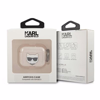 Karl Lagerfeld Glitter Choupette AirPods dėklas 3 - auksinis