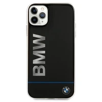 BMW Signature spausdintas logotipas dėklas iPhone 11 Pro Max - juodas