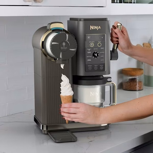 Ninja CREAMi Soft Serve – soft-serve ice-cream maker, 0.47 L, 800 W, grey/silver