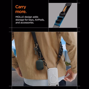 SPIGEN DA30M universalus kryžminis dirželis juodas
