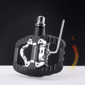 Rockbros PD303 pusiau fiksuojami platforminiai dviračio pedalai – juodi