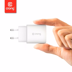 Crong USB-C Travel Charger 20 W PD sieninis įkroviklis, baltas