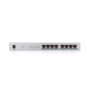 Zyxel GS1008HP Ne-valdomas Gigabit Ethernet (10/100/1000) Maitinimas per Eternetą (PoE) Pilka