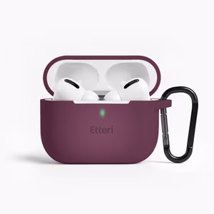 Etteri silicone case for AirPods Pro 3 dark cherry