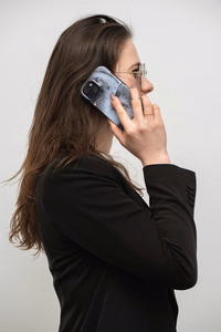 FORCELL F-PROTECT Mirage dėklas telefonui suderinamas su MagSafe IPHONE 15 Plus marmuro rūkas