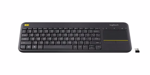 Logitech K400 Plus klaviatūra RF belaidė olandų juoda