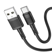 Kabelis USB A į USB C Hoco 3A 1 m X83 juodas