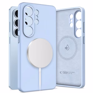 Tech-Protect Silicone MagSafe Case for Samsung Galaxy S26 Ultra Blue