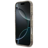 GUESS case for IPHONE 17 Pro compatible with MagSafe GUHMP17L5P4FWMSW (PU FW 4G Script) brown