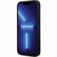 BMW Leather Carbon dėklas iPhone 13 Pro / 13 - juodas