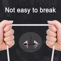 Blavec kabelis Raptor pintas - USB į Type C - 3A 1 metras Apple CarPlay/Android Auto (CRA-UC3WS10) baltas-sidabrinis