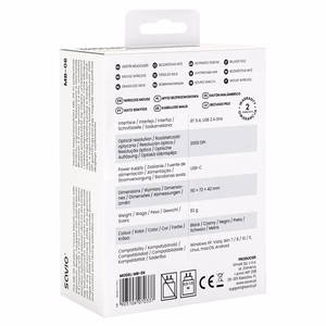 Savio MB-06 kompiuterio pelė Universalus Abiems rankoms „Bluetooth“ 3800 DPI