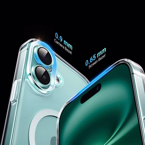 Užalias Classy Clear Magnetic Dėklas with MagSafe iPhone 16 Plus - Clear