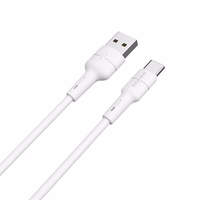 USB kabelis Borofone BX30 Type-C 1.0m silikoninis baltas