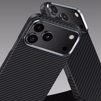 Benks Magnetinis apsauginis Kevlar dėklas su metalo rėmu 600D (0068) skirtas iPhone 17 Air juodas
