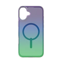 ZAGG Milan Snap dėklas telefonui su Magnetiniu iPhone 16 Plus - žalia/violetinė