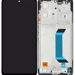 LCD ekranas Xiaomi Redmi Note 12 5G/Poco X5 5G su jutikliniu ekranu su rėmeliu juodas OLED
