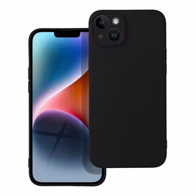 Dėklas Silicone Mag Cover (MagSafe) skirtas iPhone 14 Plus juodas