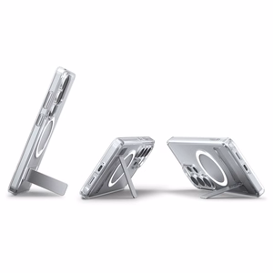 Spigen Ultra Hybrid S Mag MagSafe dėklas skirtas Samsung Galaxy S26 Ultra - skaidrus ir baltas