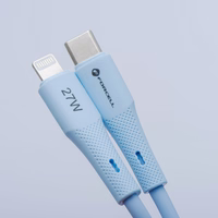 FORCELL F-ENERGY C346 kabelis Type C į Lightning PD 3A 27W Silicone 1 m mėlynas