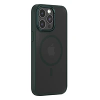 Dėklas telefonui Comma Joy Elegant Mag iPhone 15 Plus tamsiai žalias