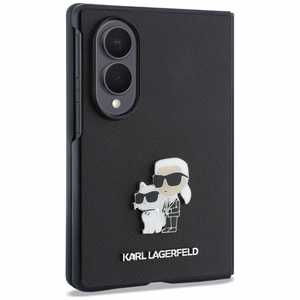 Juodas dėklas „Karl Lagerfeld Saffiano K&C Pin“, skirtas „Samsung Galaxy Z Fold8“