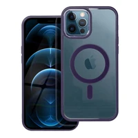 COLOR EDGE MAG COVER dėklas telefonui suderinamas su Magnetiniu IPHONE 12 Pro Max violetinė