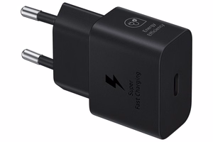 Įkroviklis Samsung EP-T2510XBEGEU 25W + USB-C kabelis juodas
