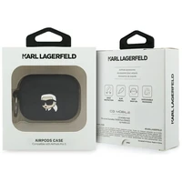 Karl Lagerfeld Silicone Karl Head 3D Case for AirPods Pro 3 - Black