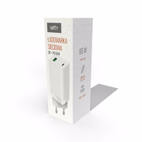 Setty GAN sieninis įkroviklis PD+QC USB + USB-C 65W LSI-02 baltas JO
