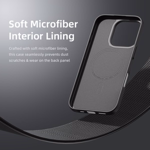 Rock Itin plonas Aramido pluošto Kevlar 600D dėklas Iphone 16 Pro Max juodas