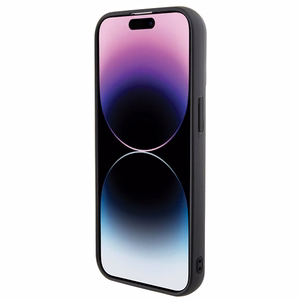 Karl Lagerfeld 3D guminis daugialypis logotipas dėklas telefonui iPhone 15 - juodas