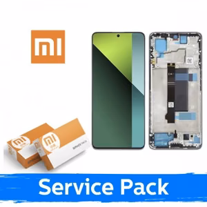 LCD ekranas suderinamas su Xiaomi Redmi Note 13 Pro 5G / Poco X6 5G su rėmeliu / Aurora Purple (Coral Purple) / (Service Pack)