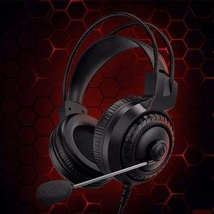 Kruger&Matz Warrior GH-10 ant ausų dedamos žaidimų ausinės