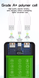 External battery Power Bank Dudao K12 22.5W 10000mAh black