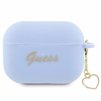 Guess GUAP2LSCHSB ausinių dėklas (m) - mėlynas Silicone Charm Heart Collection