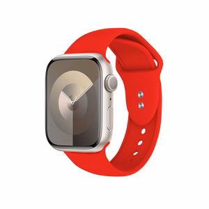 Crong Liquid dirželis, skirtas Apple Watch 44 / 45 / 46 / 49 mm, raudonas