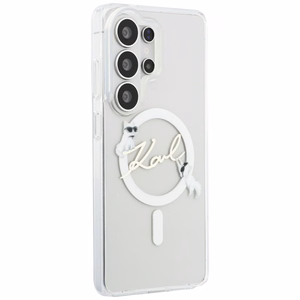 Karl Lagerfeld dėklas IML KC Script MagSafe skirtas Samsung Galaxy S26 Ultra skaidrus