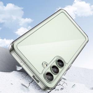 Kosmoso dėklas su gelio rėmu Samsung Galaxy S24 FE - permatomas