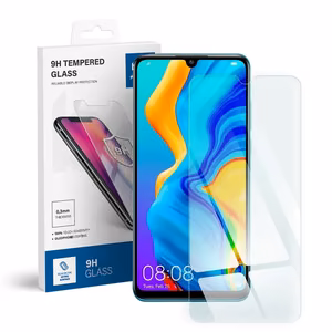 Apsauginis stiklas (m) - mėlynas (m) - HUAWEI P30 Lite