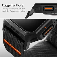 Spigen Lite Fit Pro dėklas laikrodžiui Apple Watch 4/5/6/7/8/9/SE (44/45 mm) - matinis juodas