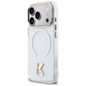 Karl Lagerfeld IML K Head Logo MagSafe Dėklas for iPhone 17 Pro Max - Clear