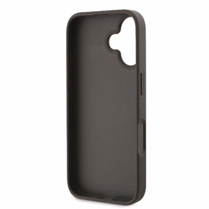 Guess Odinis 4G Trikampis Strass Magnetinis iPhone 16 dėklas - ruda