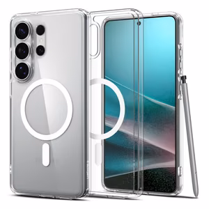 Spigen Ultra Hybrid Mag MagSafe Case for Samsung Galaxy S26 Ultra - clear and white