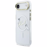 Karl Lagerfeld IML Choupettes Karl Script Logo MagSafe iPhone Air Dėklas - Clear