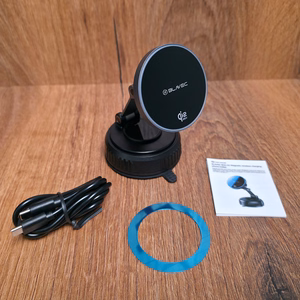 Blavec Car laikiklis BHC-02 Qi2.2 25W vacum magnetic with induction įkroviklis to windshield (BHC02-QI2PMWIB)juodas