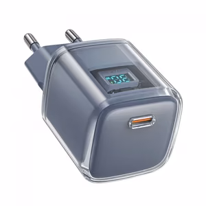 Acefast A53 PD 30W GaN USB-C зарядное устройство с дисплеем - серый