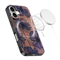 Tech-Protect Lamano MagSafe dėklas iPhone 16 rudai violetinis